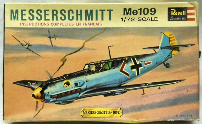 Revell 1/72 Messerschmitt Bf-109E, H612-69 plastic model kit